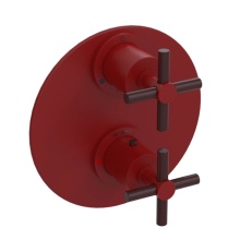 Rubinet Canada T2QGNCMRBD - Temperature Control Valve with Stops & Two Way Diverter with Shut-Off (Trim Only)