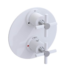 Rubinet Canada T2QGNCMWCH - Temperature Control Valve with Stops & Two Way Diverter with Shut-Off (Trim Only)