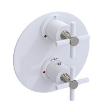 Rubinet Canada T2QGNCMWPN - Temperature Control Valve with Stops & Two Way Diverter with Shut-Off (Trim Only)