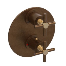 Rubinet Canada T2QGNCOBGD - Temperature Control Valve with Stops & Two Way Diverter with Shut-Off (Trim Only)