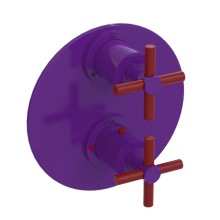 Rubinet Canada T2QGNCPHMR - Temperature Control Valve with Stops & Two Way Diverter with Shut-Off (Trim Only)