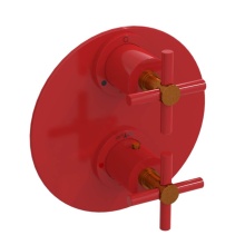 Rubinet Canada T2QGNCRDACM - Temperature Control Valve with Stops & Two Way Diverter with Shut-Off (Trim Only)