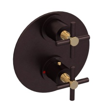 Rubinet Canada T2QGNCTBGD - Temperature Control Valve with Stops & Two Way Diverter with Shut-Off (Trim Only)