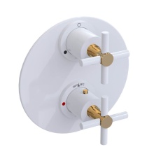 Rubinet Canada T2QGNCWHGD - Temperature Control Valve with Stops & Two Way Diverter with Shut-Off (Trim Only)