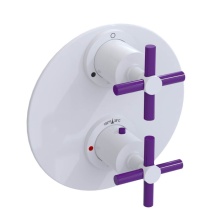 Rubinet Canada T2QGNCWHPH - Temperature Control Valve with Stops & Two Way Diverter with Shut-Off (Trim Only)