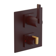 Rubinet Canada T2QRTLBDGD - Temperature Control Valve with Stops & Two Way Diverter with Shut-Off (Trim Only)