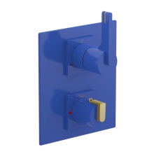 Rubinet Canada T2QRTLBJBB - Temperature Control Valve with Stops & Two Way Diverter with Shut-Off (Trim Only)