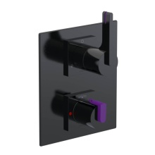 Rubinet Canada T2QRTLBKPH - Temperature Control Valve with Stops & Two Way Diverter with Shut-Off (Trim Only)