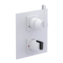 Rubinet Canada T2QRTLMWBK - Temperature Control Valve with Stops & Two Way Diverter with Shut-Off (Trim Only)