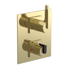 Rubinet Canada T2QRTLNBBK - Temperature Control Valve with Stops & Two Way Diverter with Shut-Off (Trim Only)