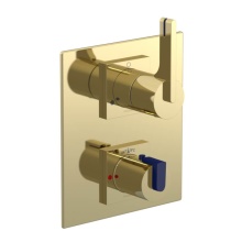 Rubinet Canada T2QRTLNBMD - Temperature Control Valve with Stops & Two Way Diverter with Shut-Off (Trim Only)