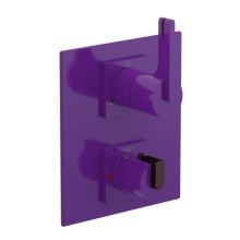 Rubinet Canada T2QRTLPHOB - Temperature Control Valve with Stops & Two Way Diverter with Shut-Off (Trim Only)