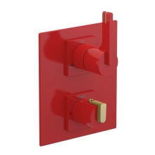 Rubinet Canada T2QRTLRDBB - Temperature Control Valve with Stops & Two Way Diverter with Shut-Off (Trim Only)