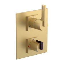 Rubinet Canada T2QRTLSBOB - Temperature Control Valve with Stops & Two Way Diverter with Shut-Off (Trim Only)