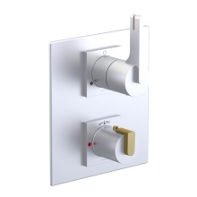 Rubinet Canada T2QRTLSCBB - Temperature Control Valve with Stops & Two Way Diverter with Shut-Off (Trim Only)