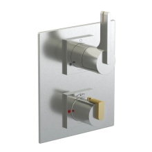 Rubinet Canada T2QRTLSNBB - Temperature Control Valve with Stops & Two Way Diverter with Shut-Off (Trim Only)