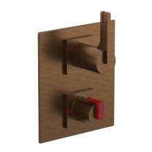 Rubinet Canada T2QRTLTBMR - Temperature Control Valve with Stops & Two Way Diverter with Shut-Off (Trim Only)