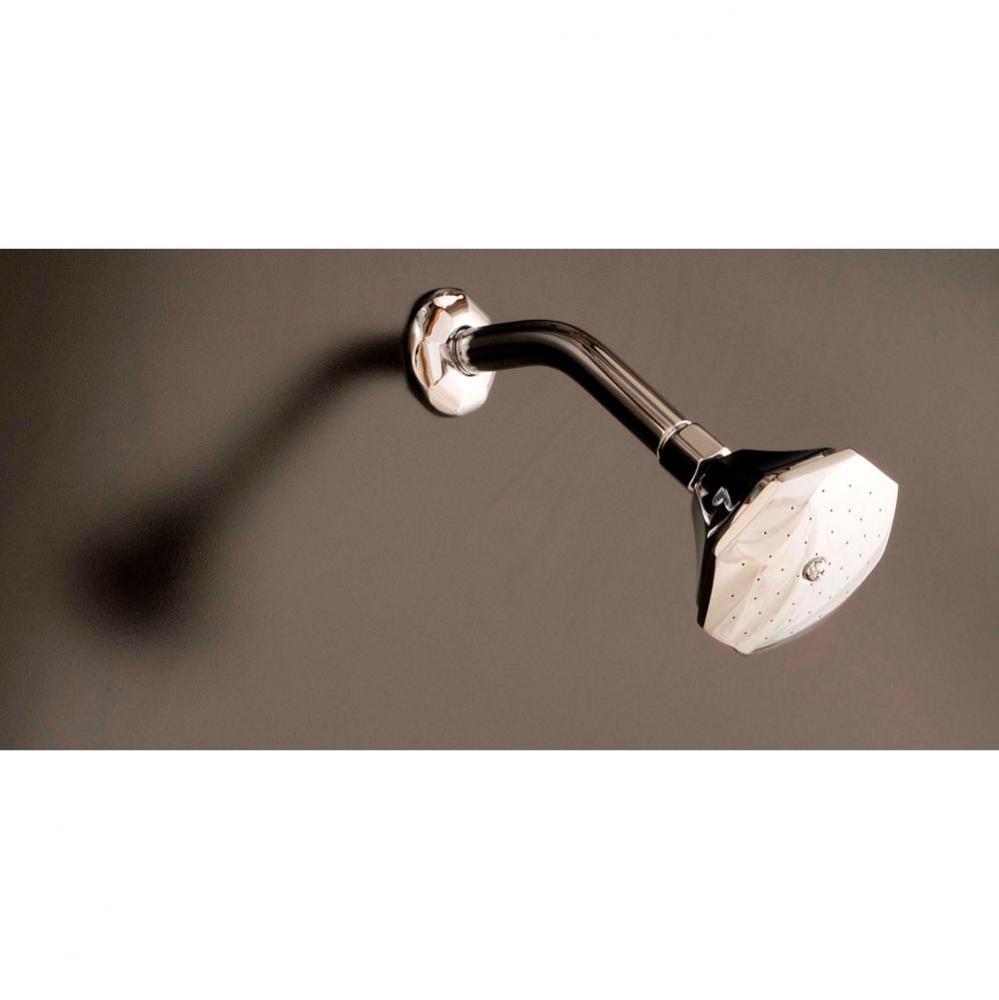 Chrome Deco Shower Head 3 3/4apos;apos; Dia  W/Arm &amp; Escutcheon