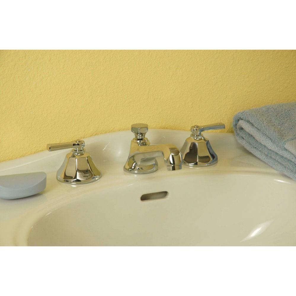 Chrome Mississippi Widespread Lav Set Includes Spout (3 1/2apos;apos; Long