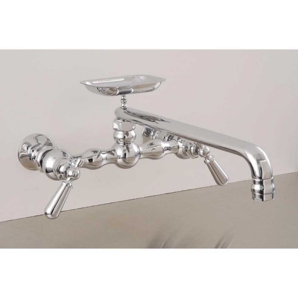 Chrome Wall Mt Kitchen Faucet