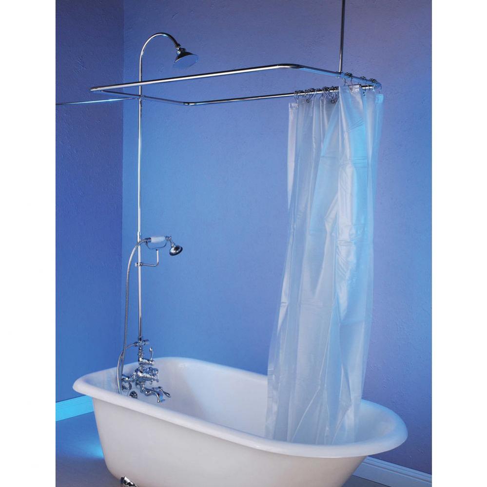 Chrome Thermostatic Shower Enclosure Set Includes Faucet
