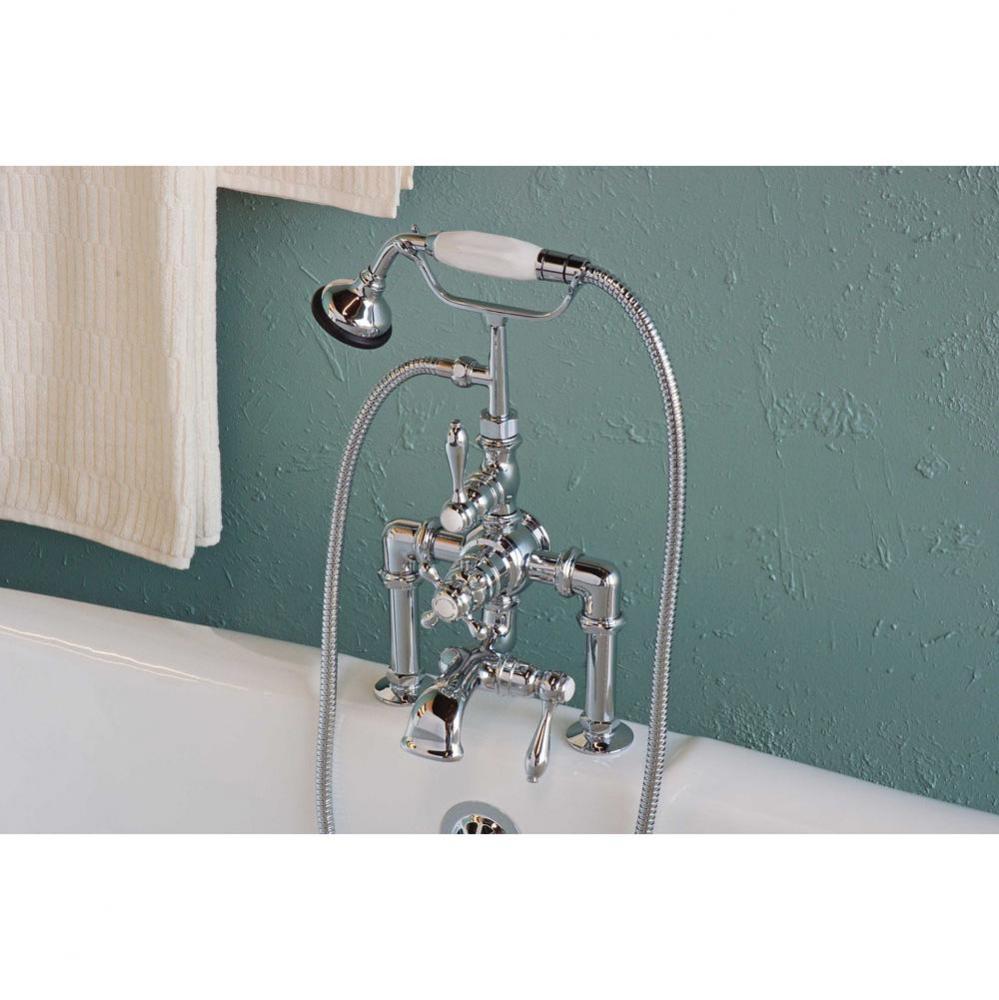 Chrome Thermostatic Deck Mount Faucet