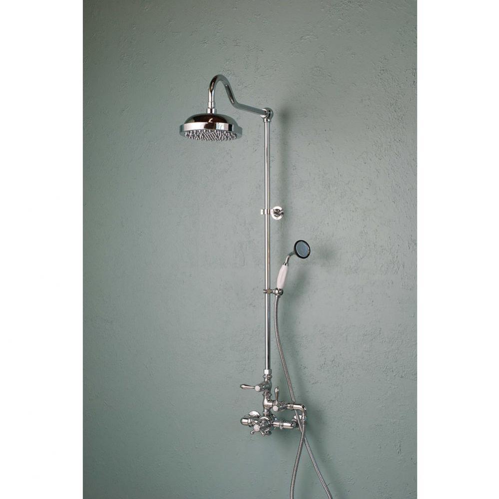P0901 Chrome Thermostatic Exposed Shower Set W/Handheld Shower