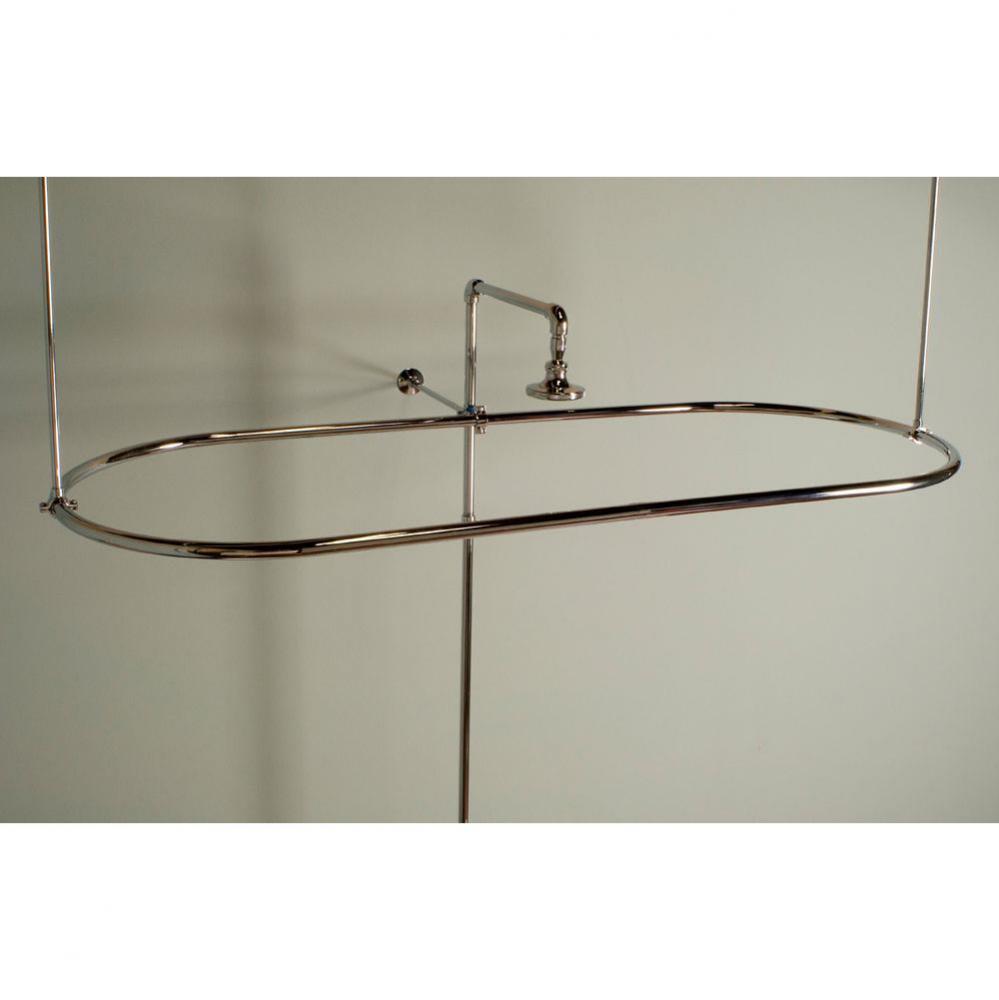 Chrome Oval Enclosure, 72'' X 32''X 7/8'' Dia Tubing. Includes 12&ap