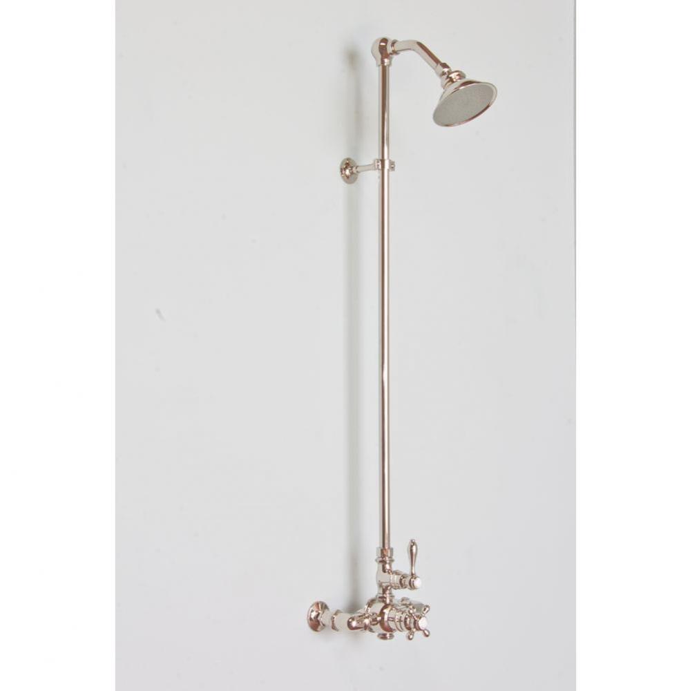 Chrome Thermostatic Exposed Shower Set, 7'' Centers