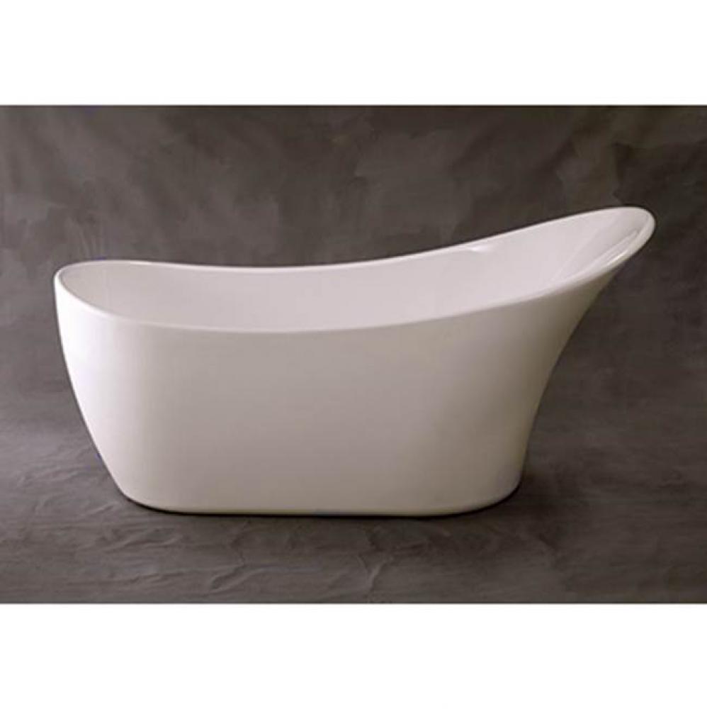Acrylic Freestanding Tub With Oil Rubbed Bronze Drain