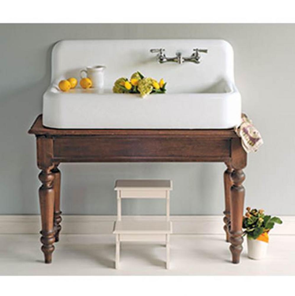 Kitchen Sinks Cast Iron Farmhouse Single Lefthand Drainboard Sink