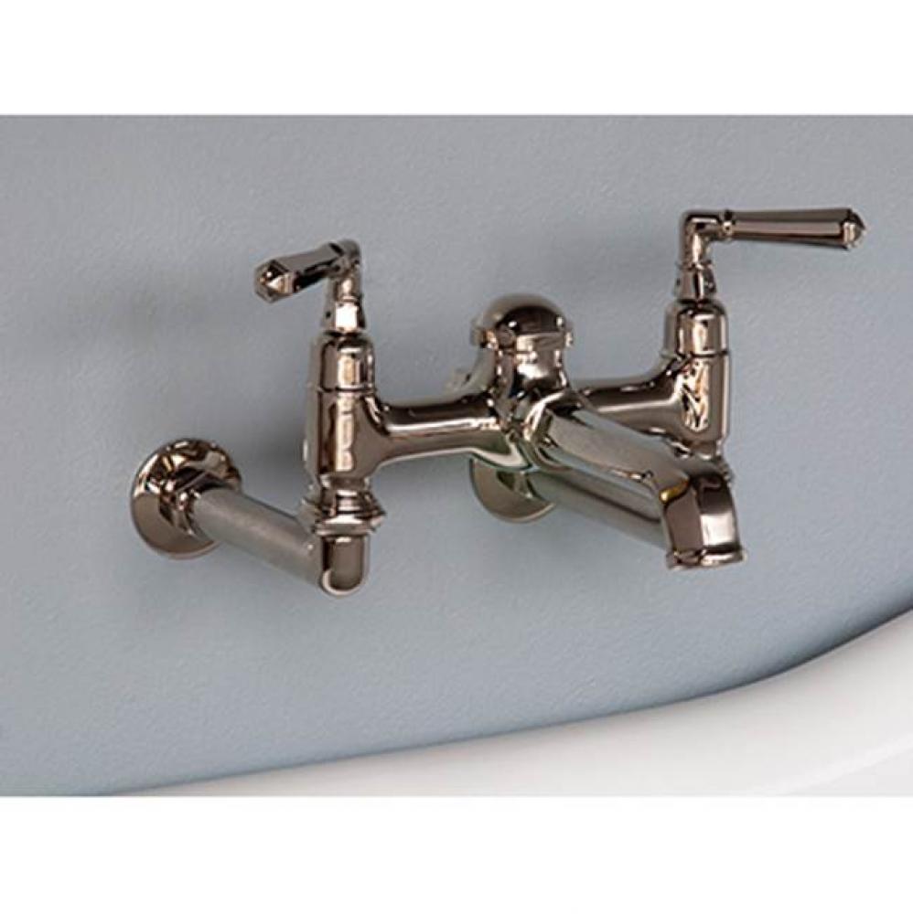 Wall Mount Tub Faucets Chrome Wall Mount Faucet W/Lever Handles