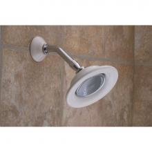 Strom Living P0180-1C - Chrome &amp; Porcelain Shower Head W/Arm &amp; Escutcheon