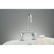 Strom Living P0712C - Chrome Deck Mount Faucet W/Variable Centers