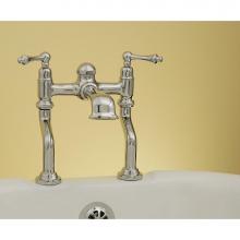 Strom Living P0803C - Chrome Deck Mount Faucet W/Lever Handles-Tub Filler Only