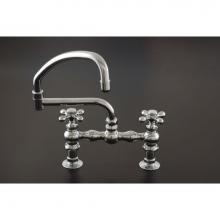 Strom Living P0833C - Chrome Deck Mt Kitchen Faucet W/Swivel Pot Filler Spout &amp; X-Point