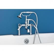 Strom Living P1009C - Chrome Deco Style, All Metal Deck Mount Faucet, 7'' Ctrs, 8''Spout Extension,