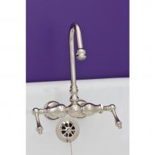 Strom Living P1026C - Chrome 3 Ball Leg Tub Faucet With 9 3/4''H  Gooseneck Spout & Metal Lever Handles