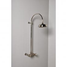 Strom Living P1093C - Chrome Wall Mount Shower Set W/ Exposed 36'' Crook Style  Riser.  Includes Valve