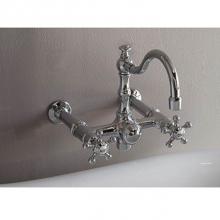 Strom Living P1124C - Wall Mount Tub Faucets Chrome Wall Mount Faucet