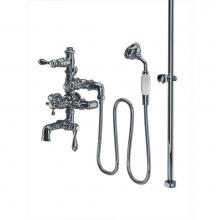 Strom Living P0963C - Chrome Exposed Thermo Tub & Shower Set, 7'' Ctrs. Includes Faucet, Tub Filler, Ha
