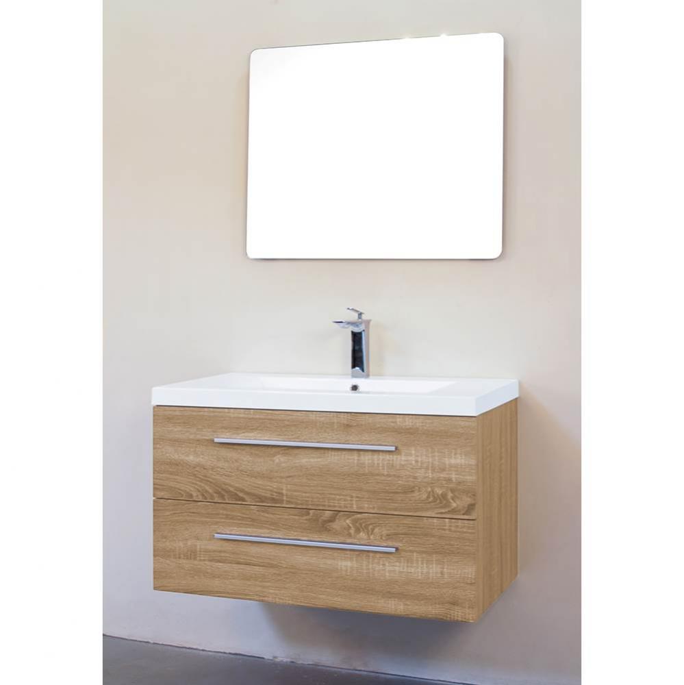 Atom 30'' wall-mount single-sink set