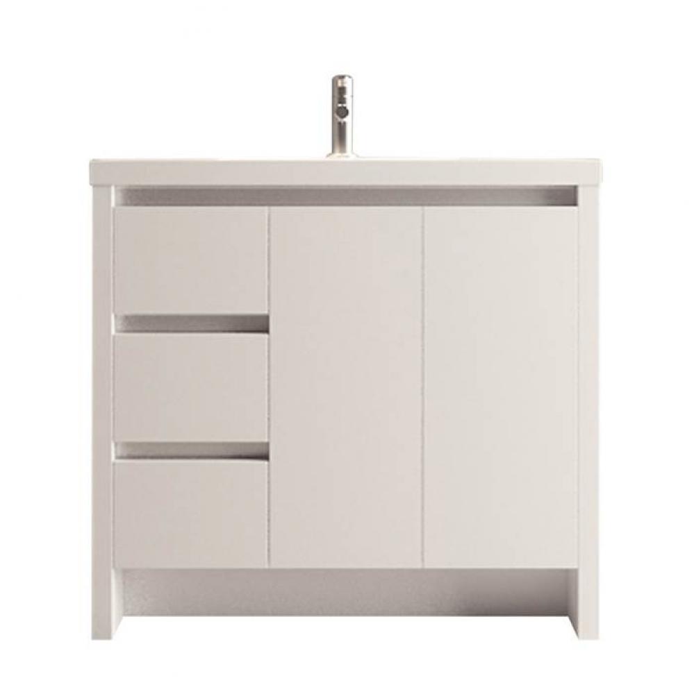 Cosmo 36''L (left) single-sink vanity set