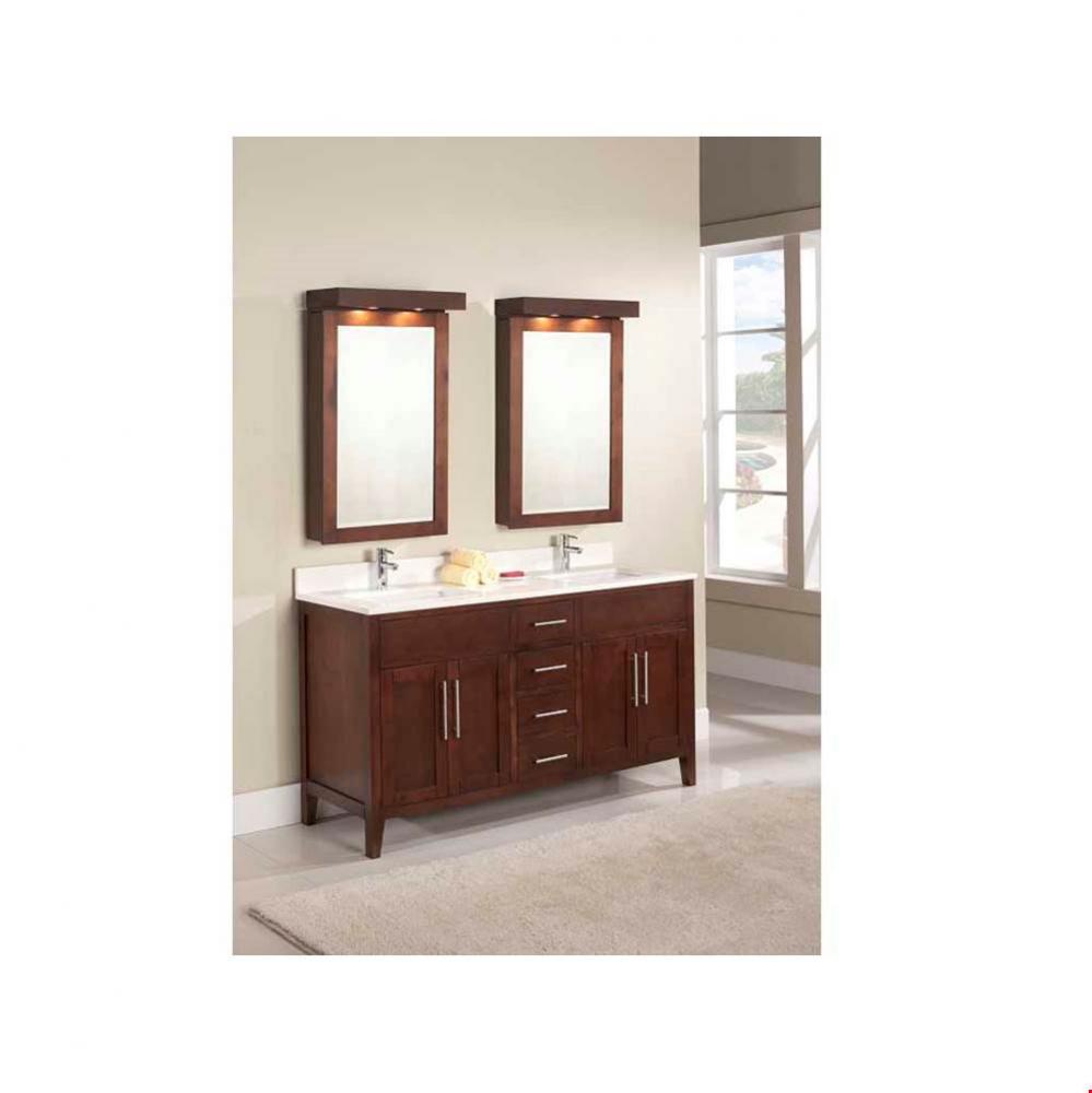 Linden 61'' double-sink vanity