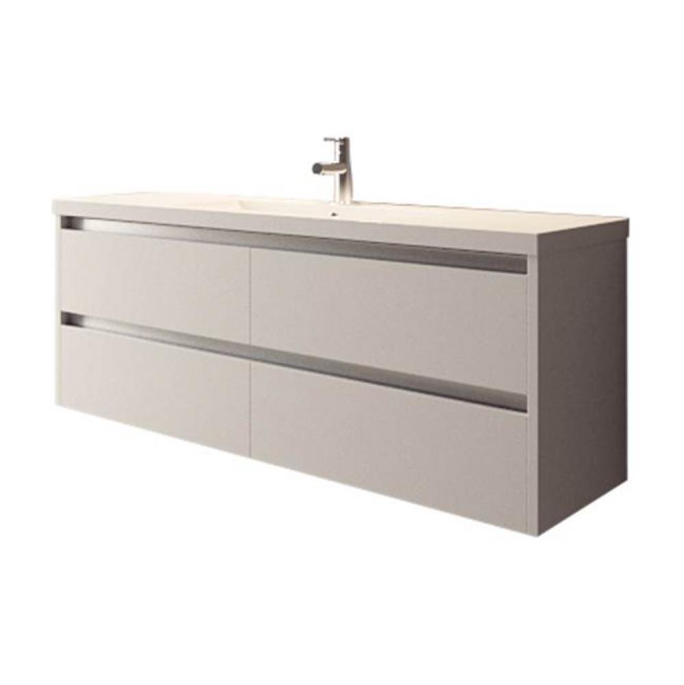 Solo wall-mount single-sink set