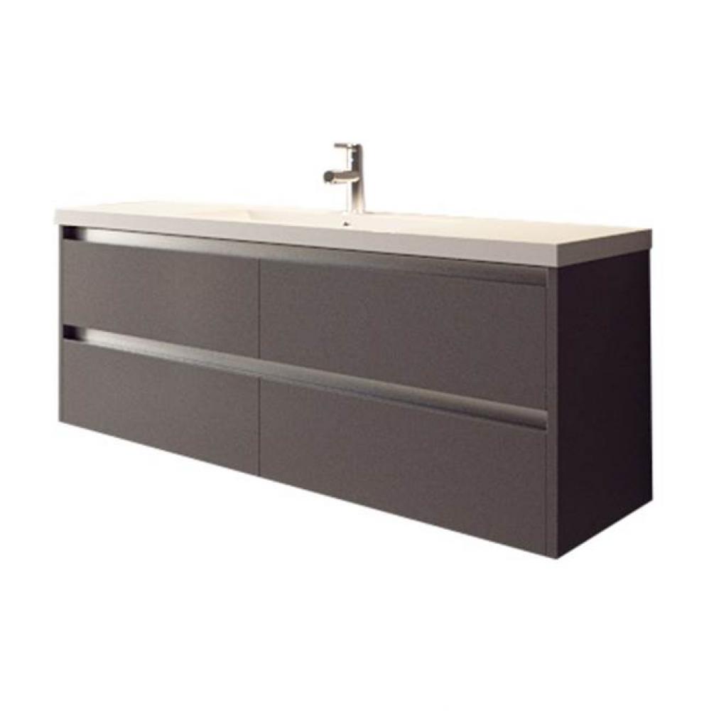 Solo wall-mount single-sink set