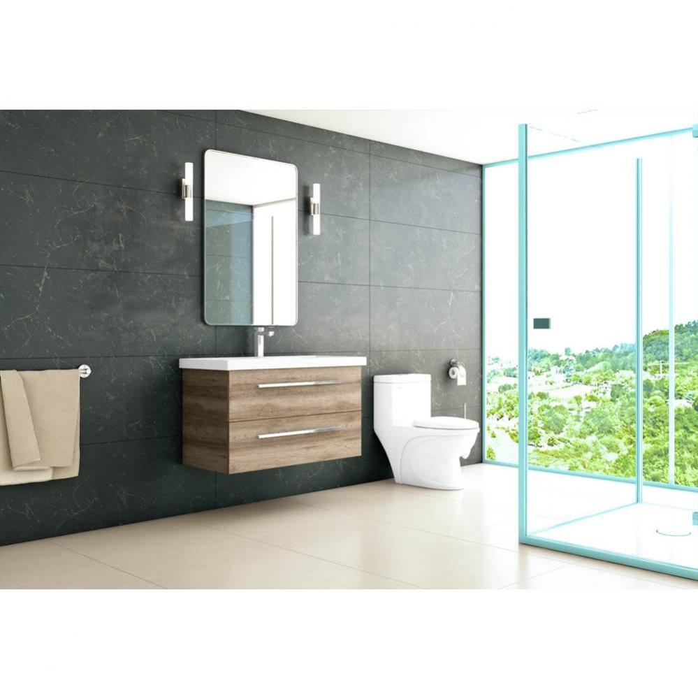 New Atom 36'' wall-mount single-sink set