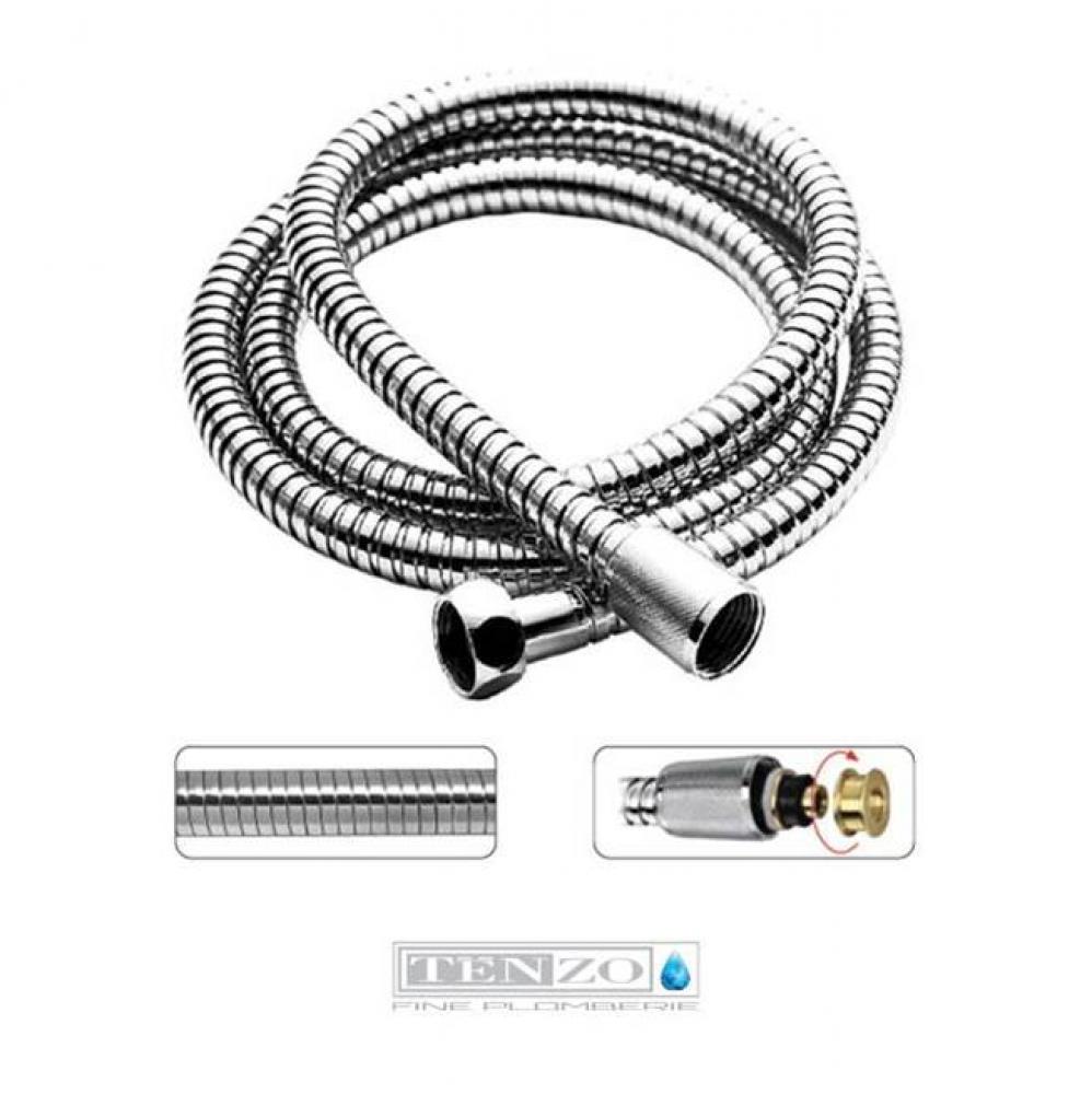 Stretchable hand shwr hose 125-185cm (49-73in) chrome
