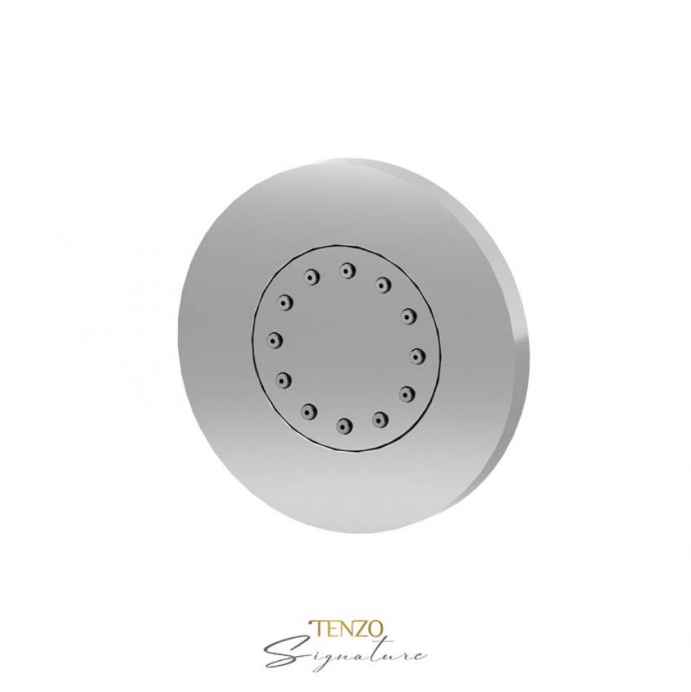 Round recessed body jet chrome