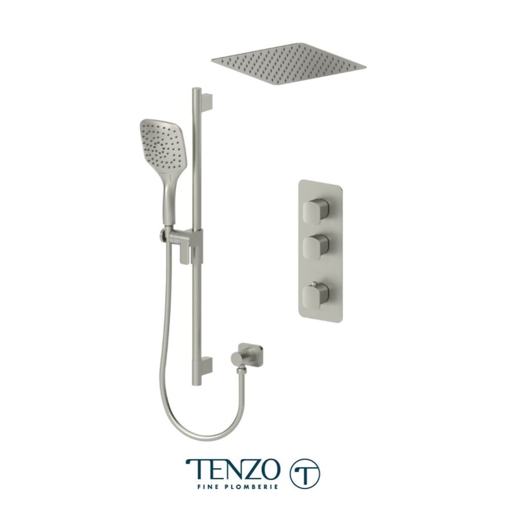 Delano Extenza kit 2 functions thermo brushed nickel finish
